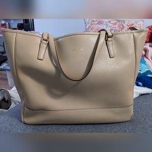 Coach saffiano leather tote